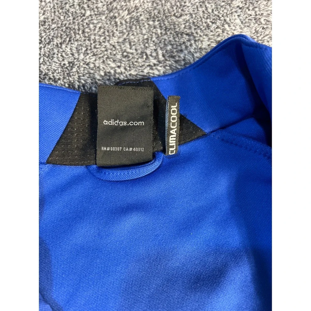 Adidas Kids Blue Black Climacool Full Zip Track Jacket XL 15-16Y